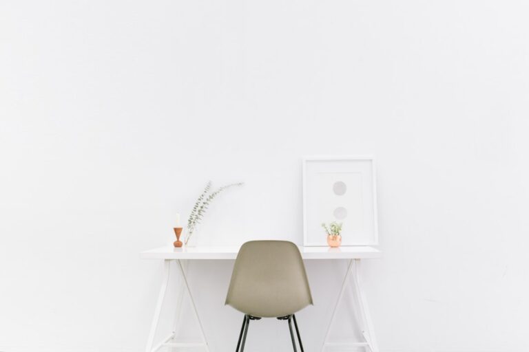 Photo Minimalist desk
